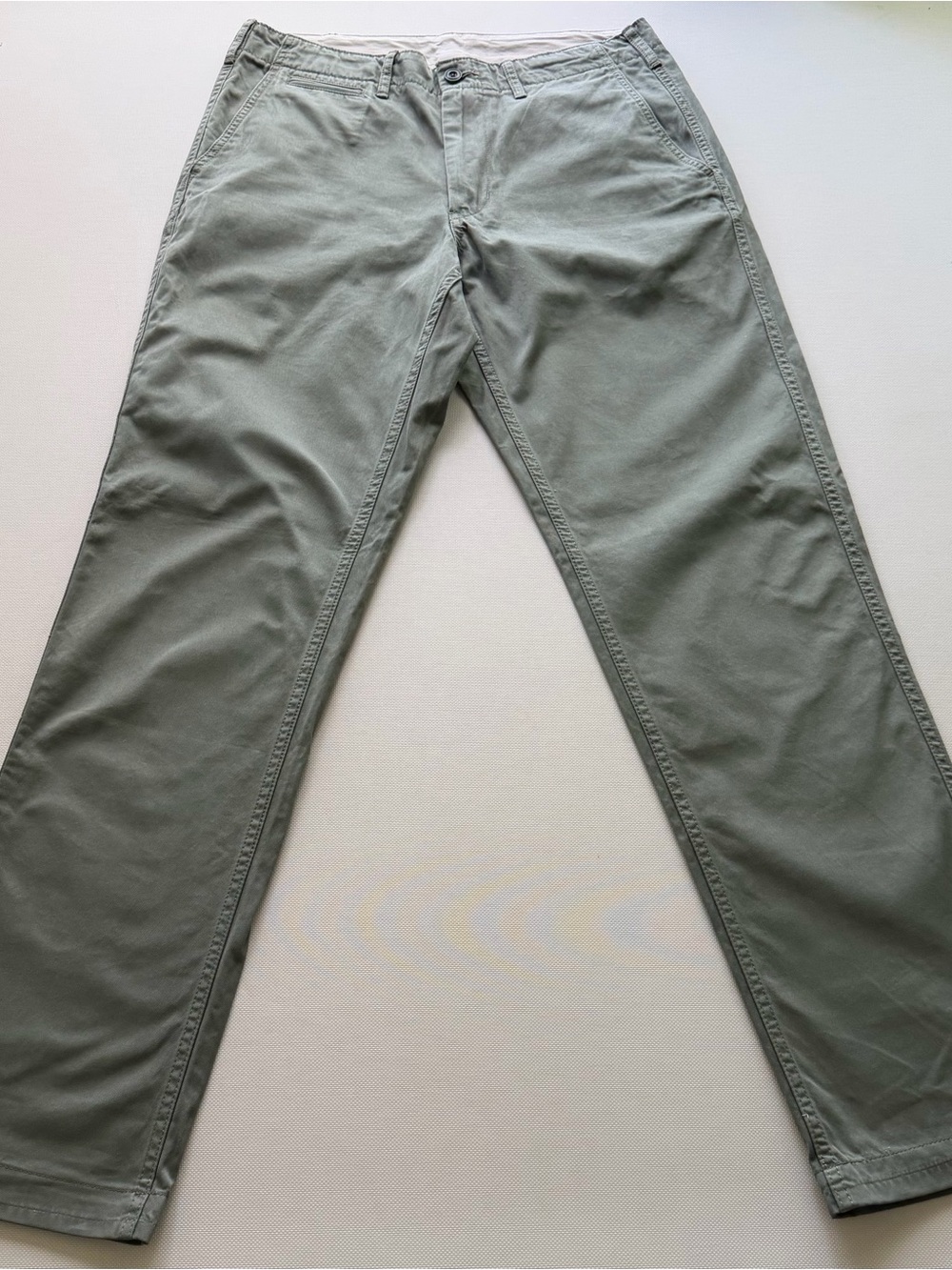 Uniqlo Men's Olive Green Cotton Chinos W 31